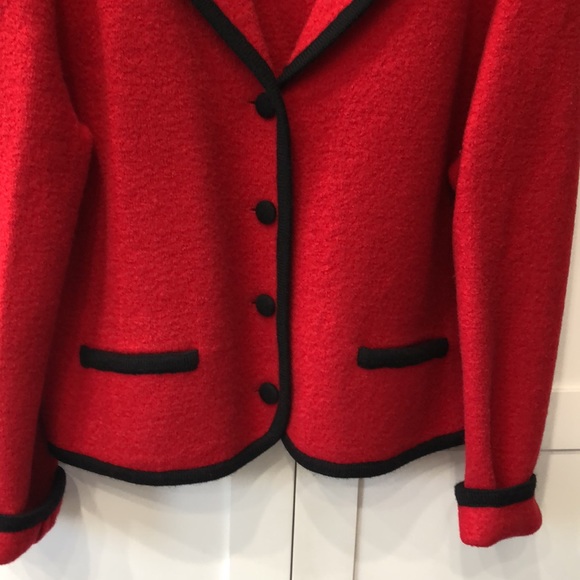 Talbots red wool jacket in mint condition - Picture 3 of 4
